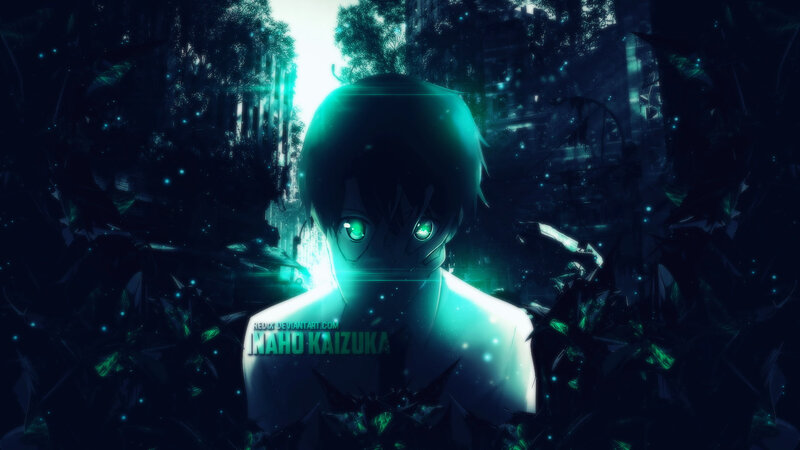 Anime Character in Dark Forest — Green