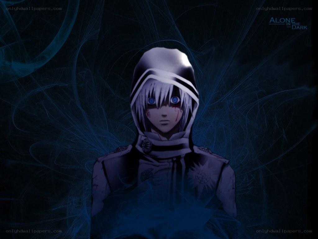 anime character in dark hood
