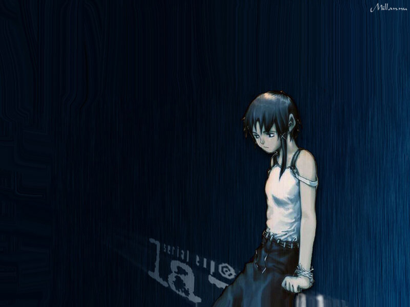 anime character in dark room