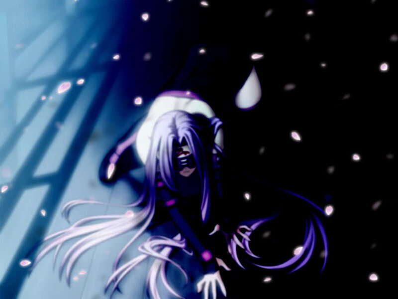 anime character in dark scene