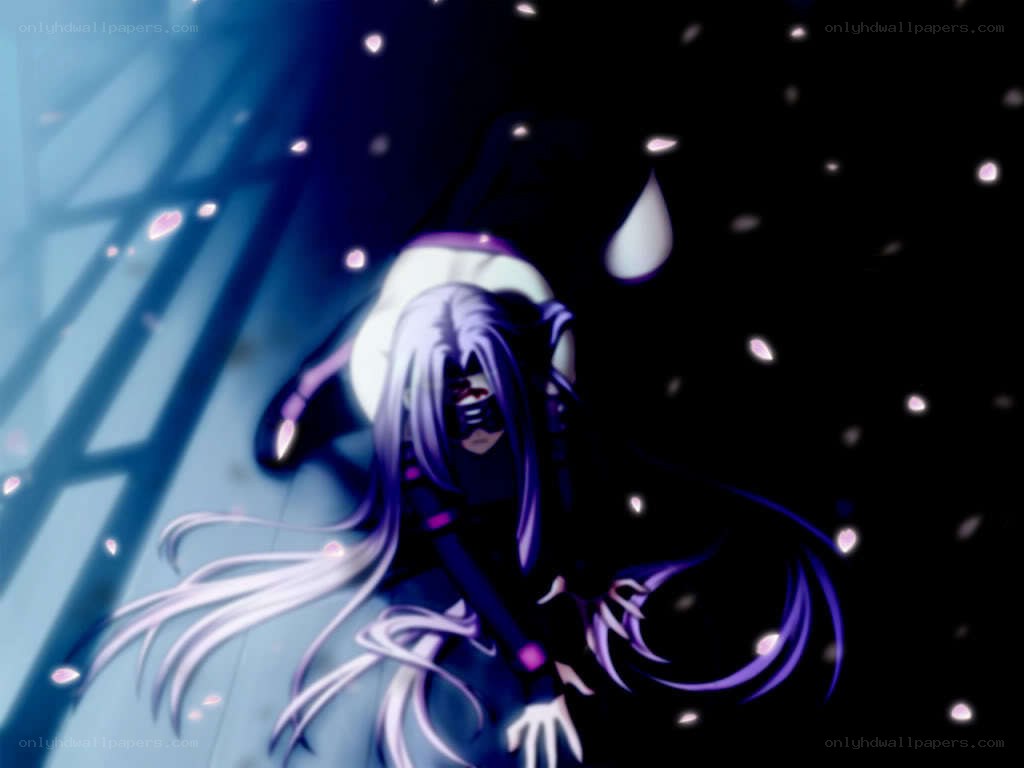 anime character in dark scene