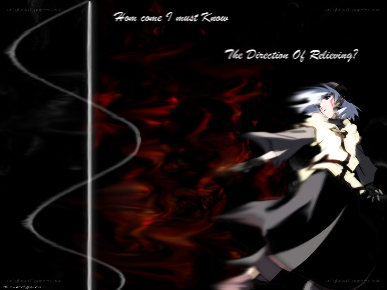 anime character in dark scene