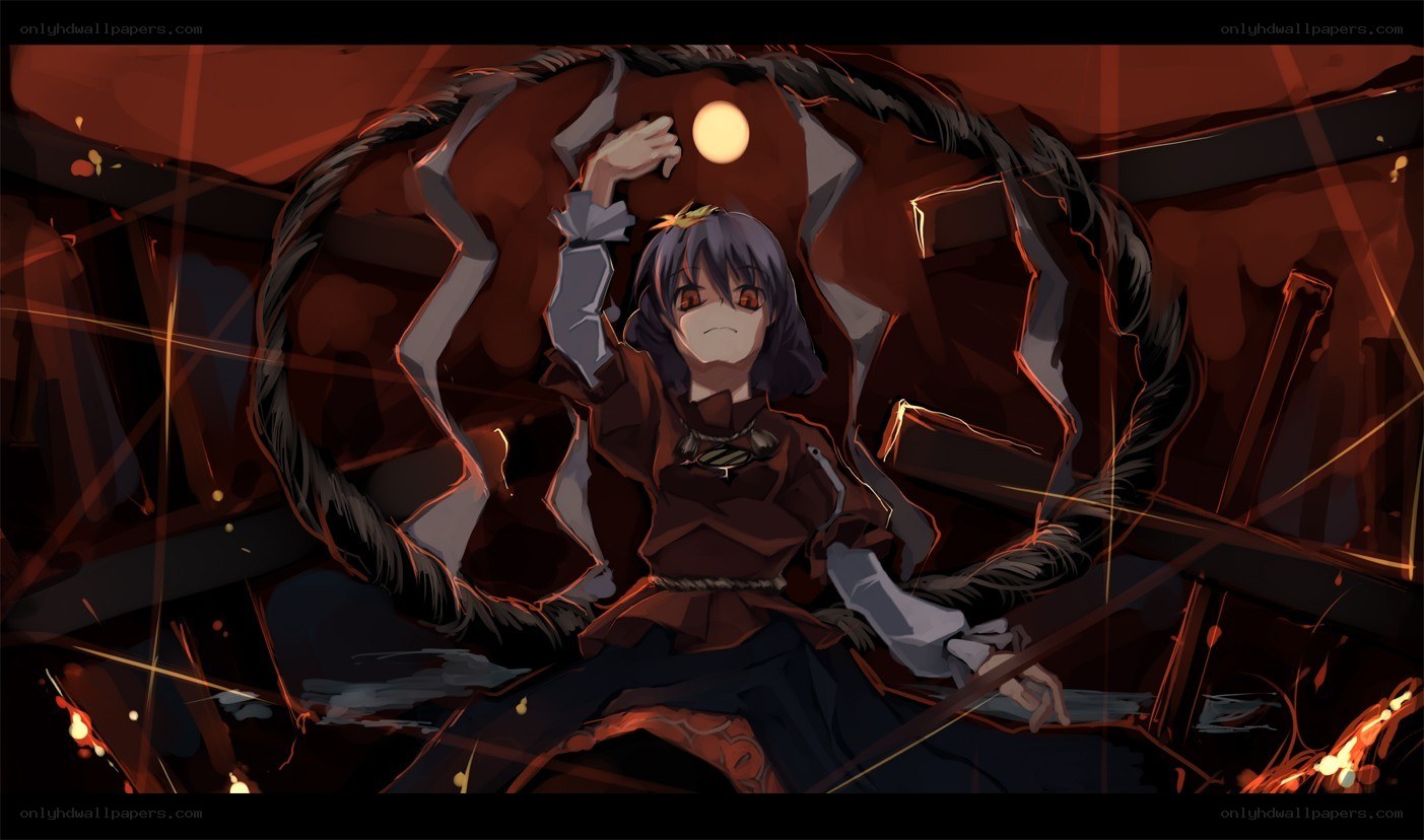 Anime character in dark setting