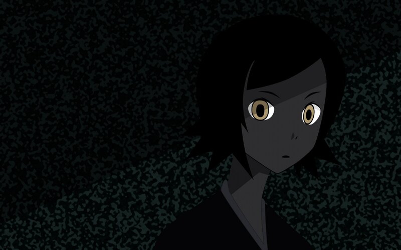 anime character in dark setting