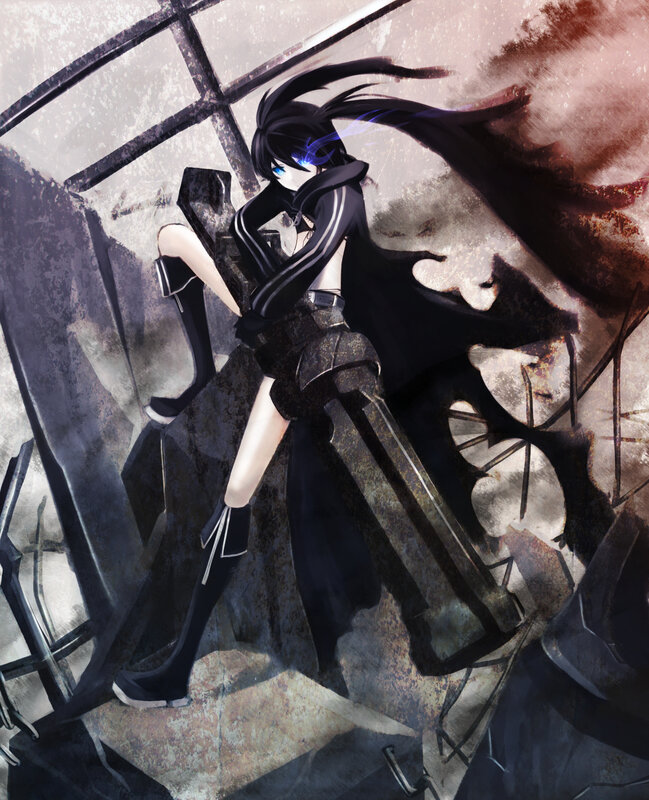 anime character in dark setting