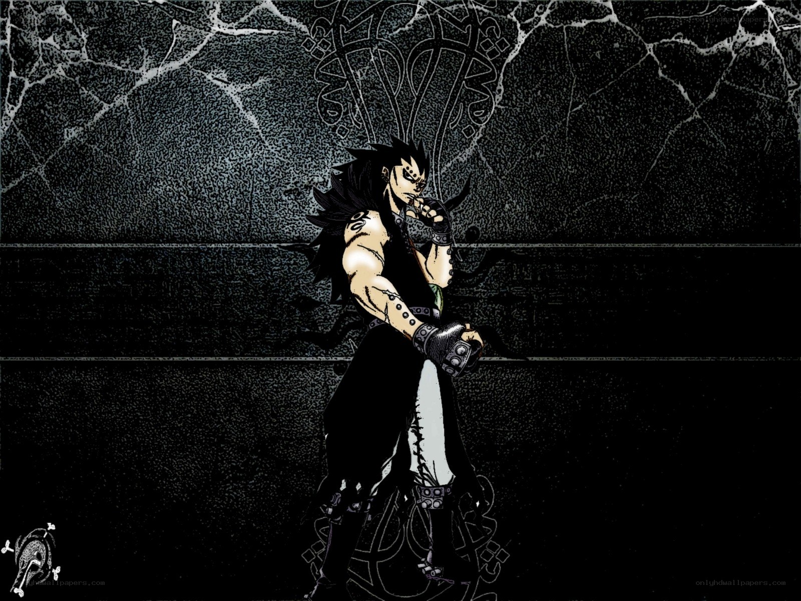 anime character in dark setting