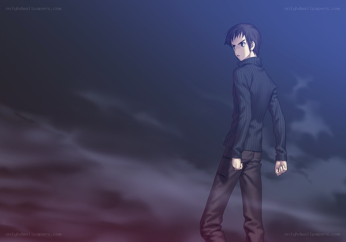 anime character in dark setting