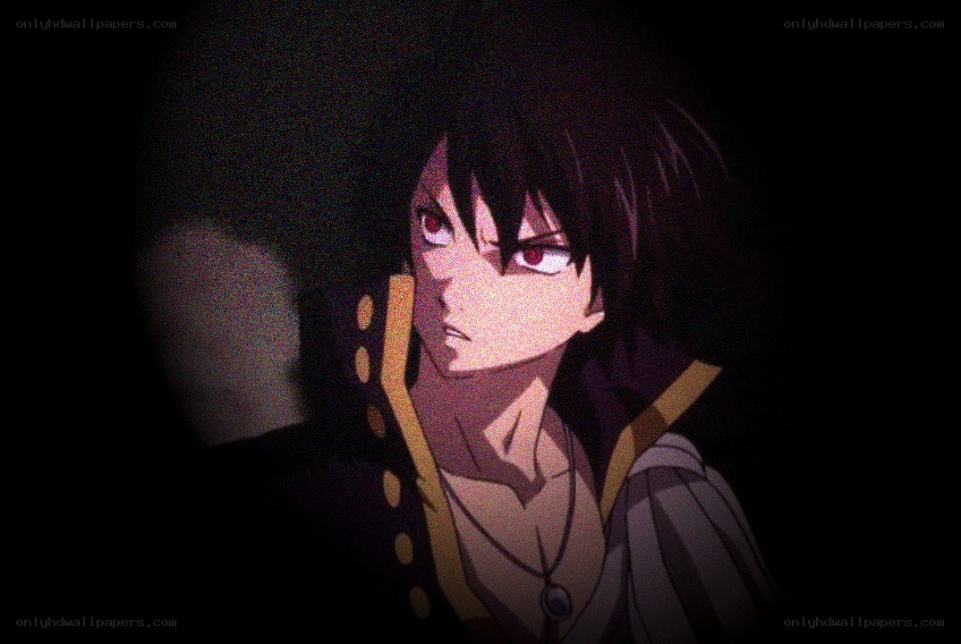 anime character in dark setting