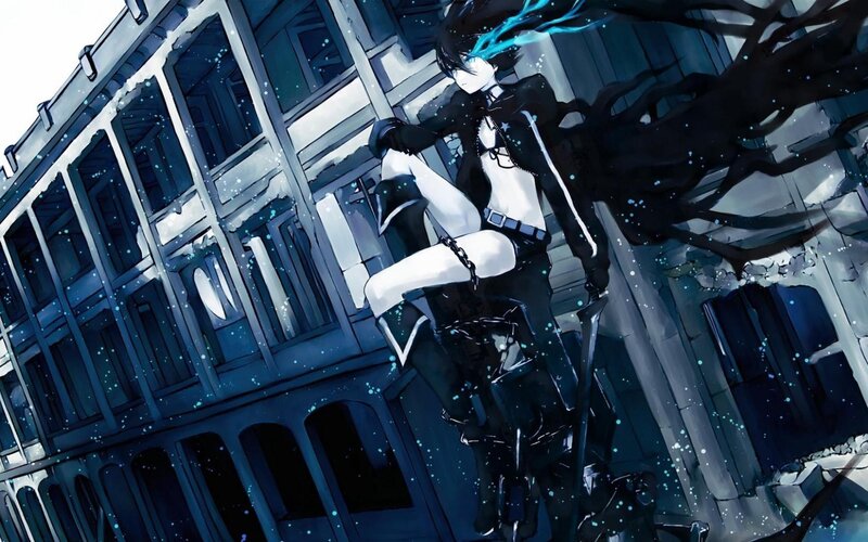 anime character in dark setting