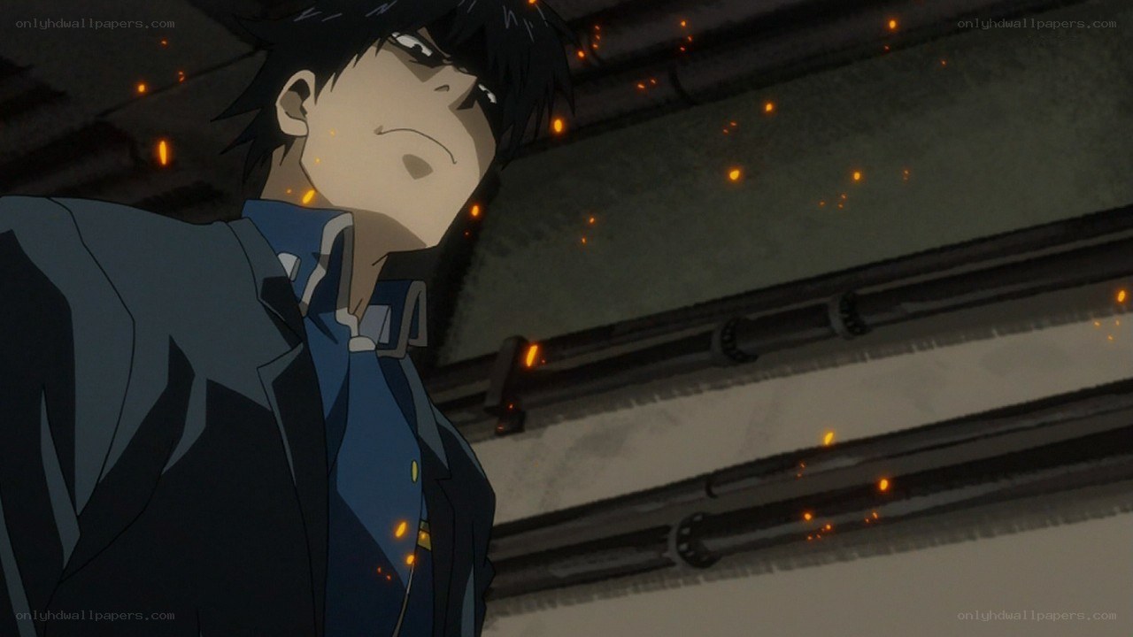 anime character in dark setting