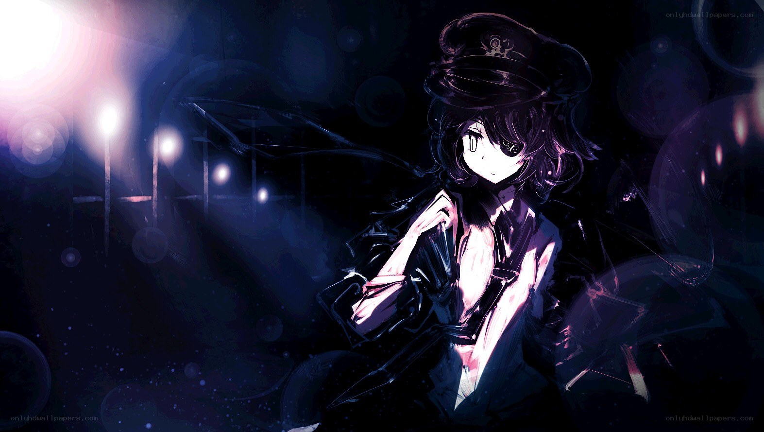 anime character in dark uniform