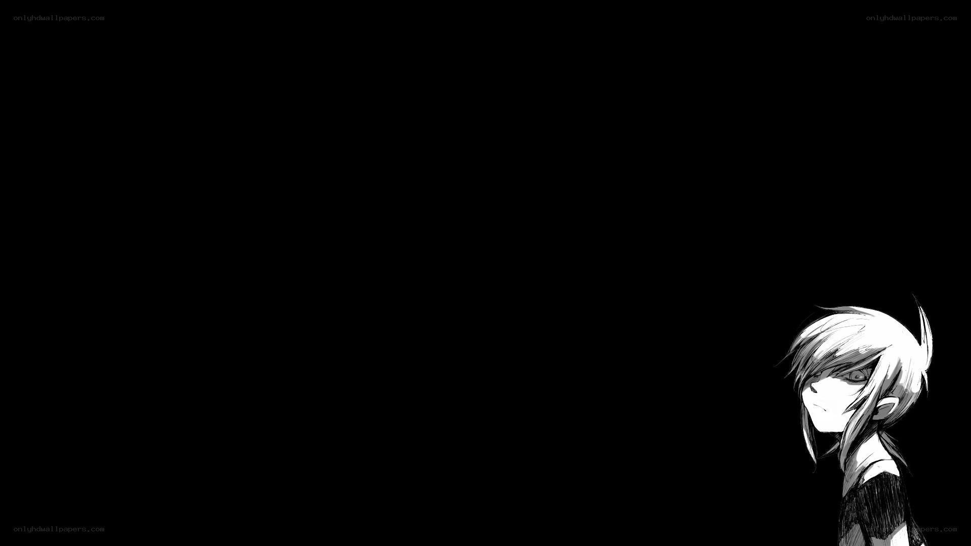 anime character in darkness