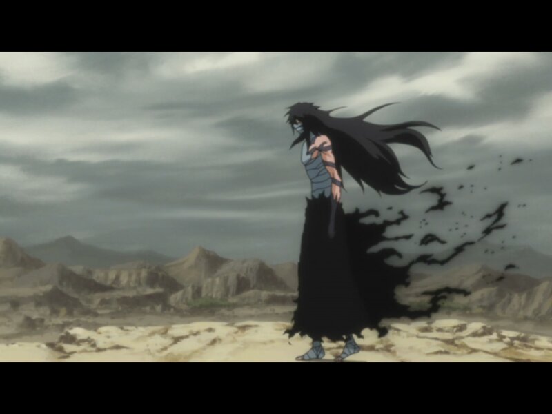 Anime Character in Desert — Gray