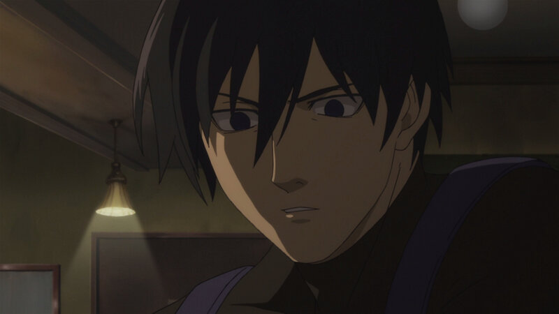 Anime Character in Dim Room — Black