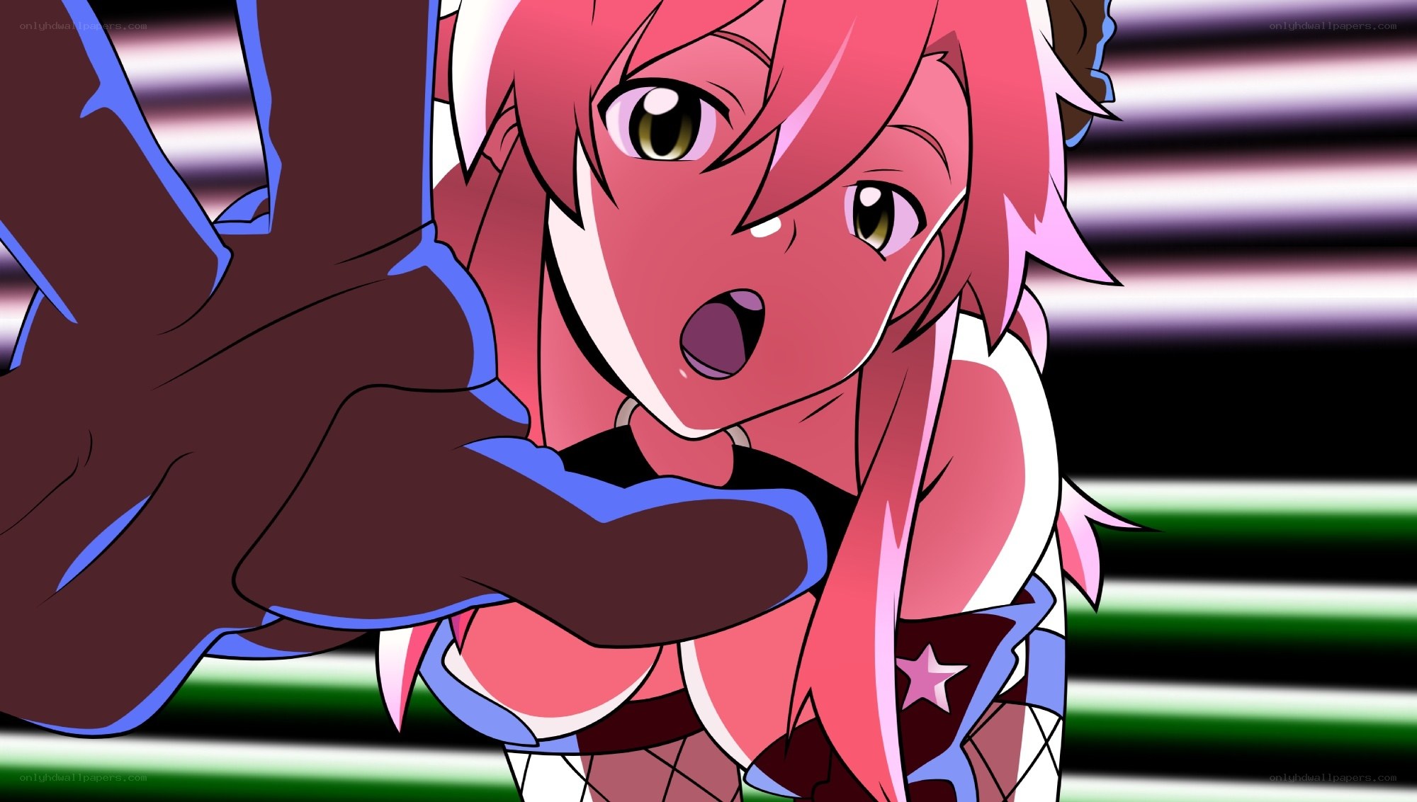 anime character in distress