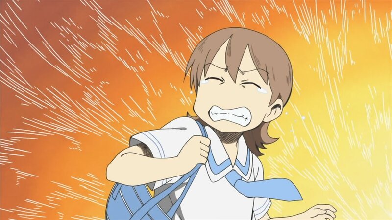 anime character in distress