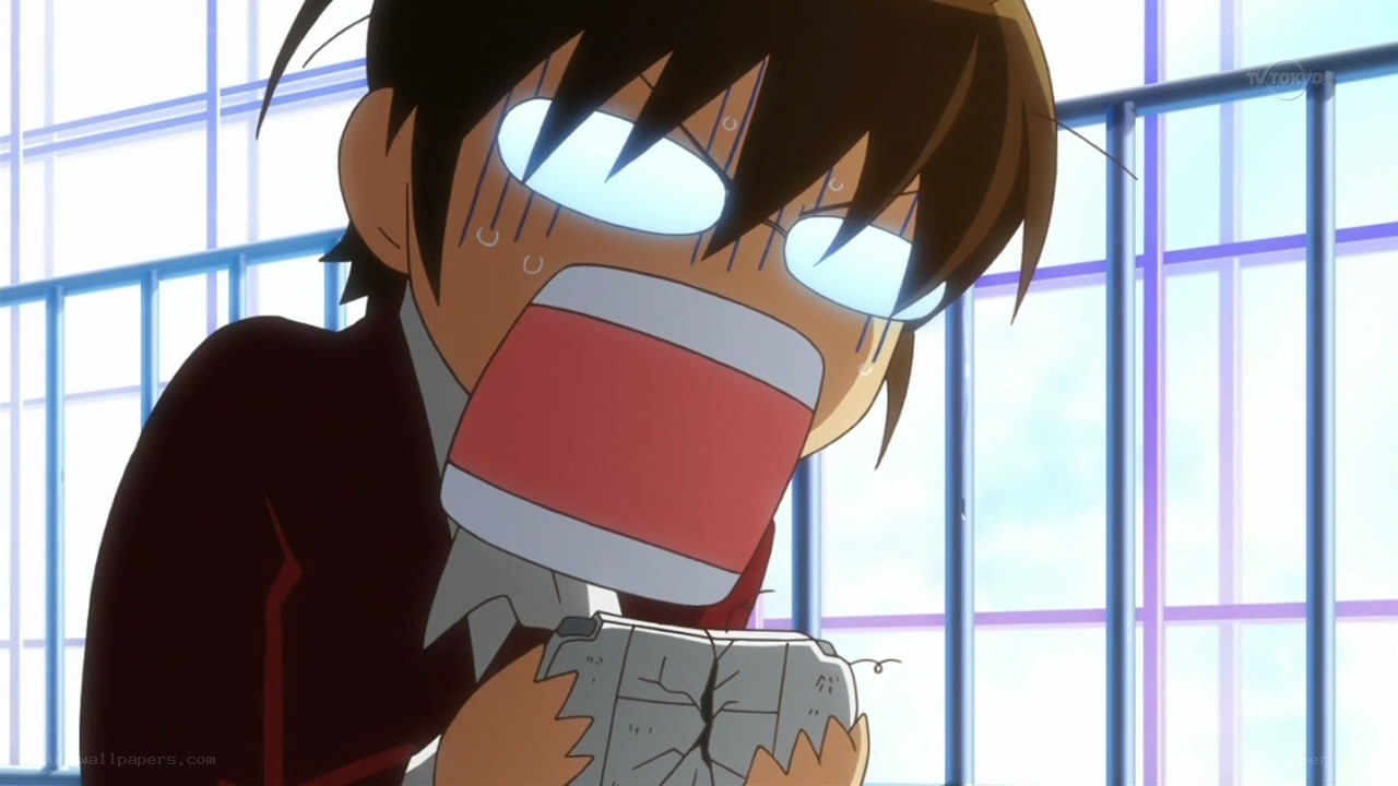 anime character in distress