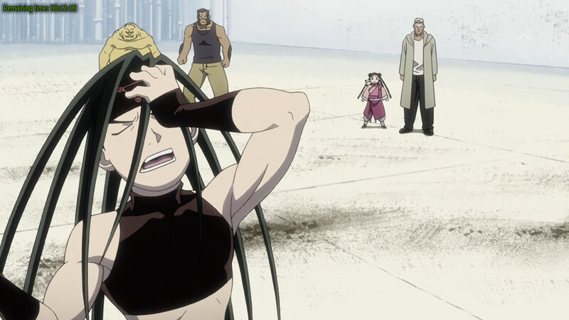 anime character in distress