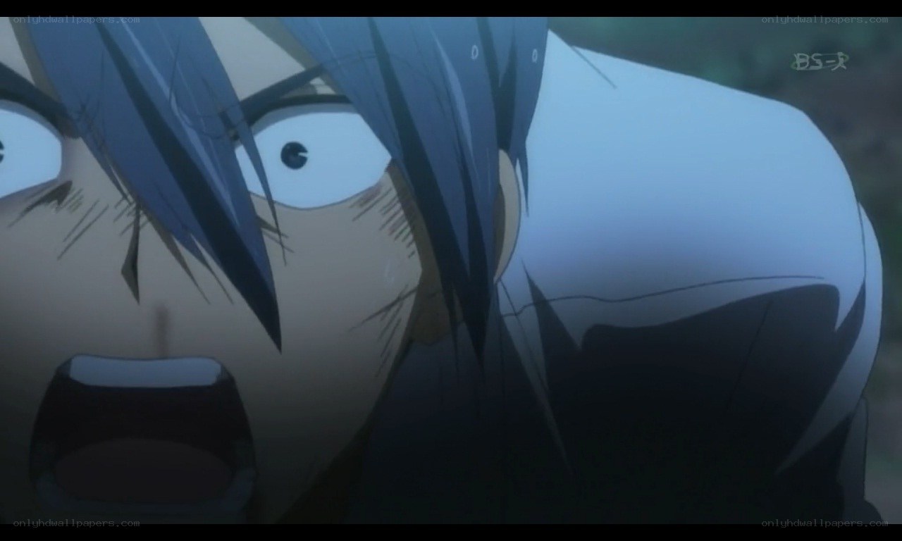anime character in distress