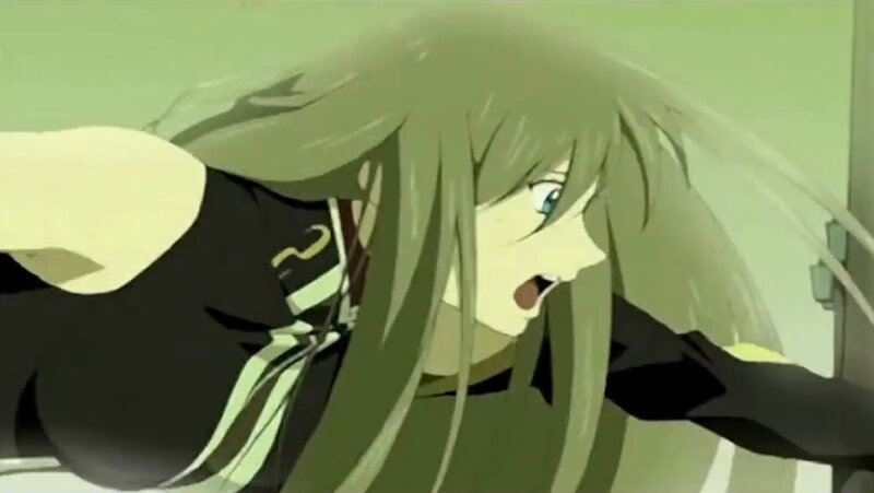 anime character in distress