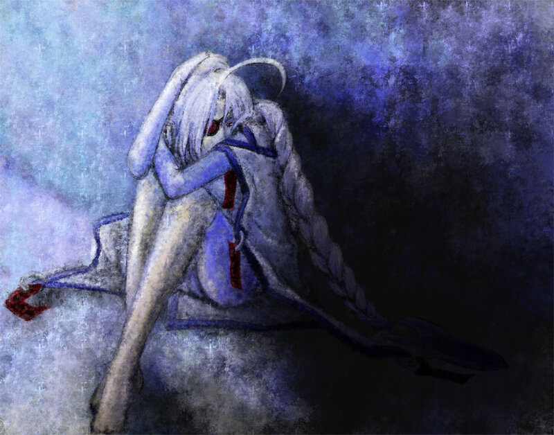 Anime character in distress