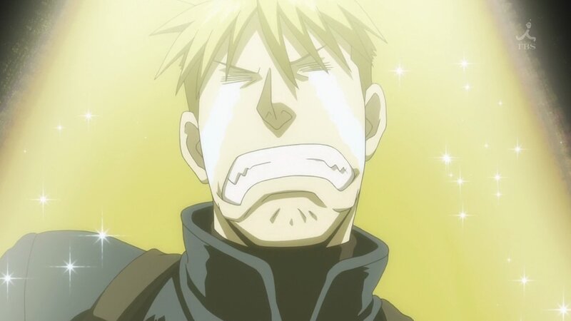 anime character in distress