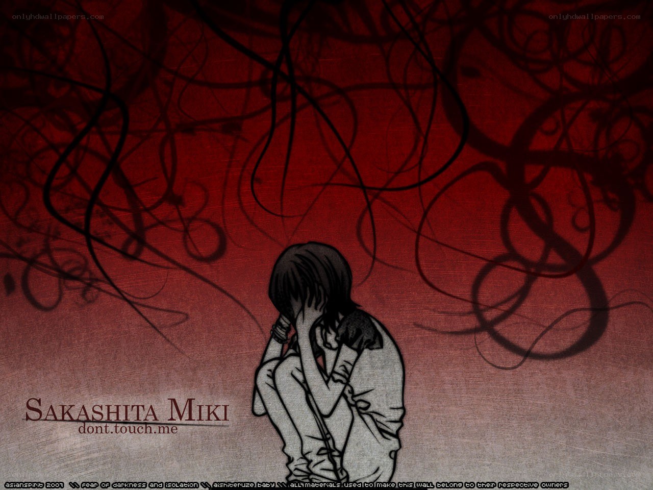 Anime character in distress
