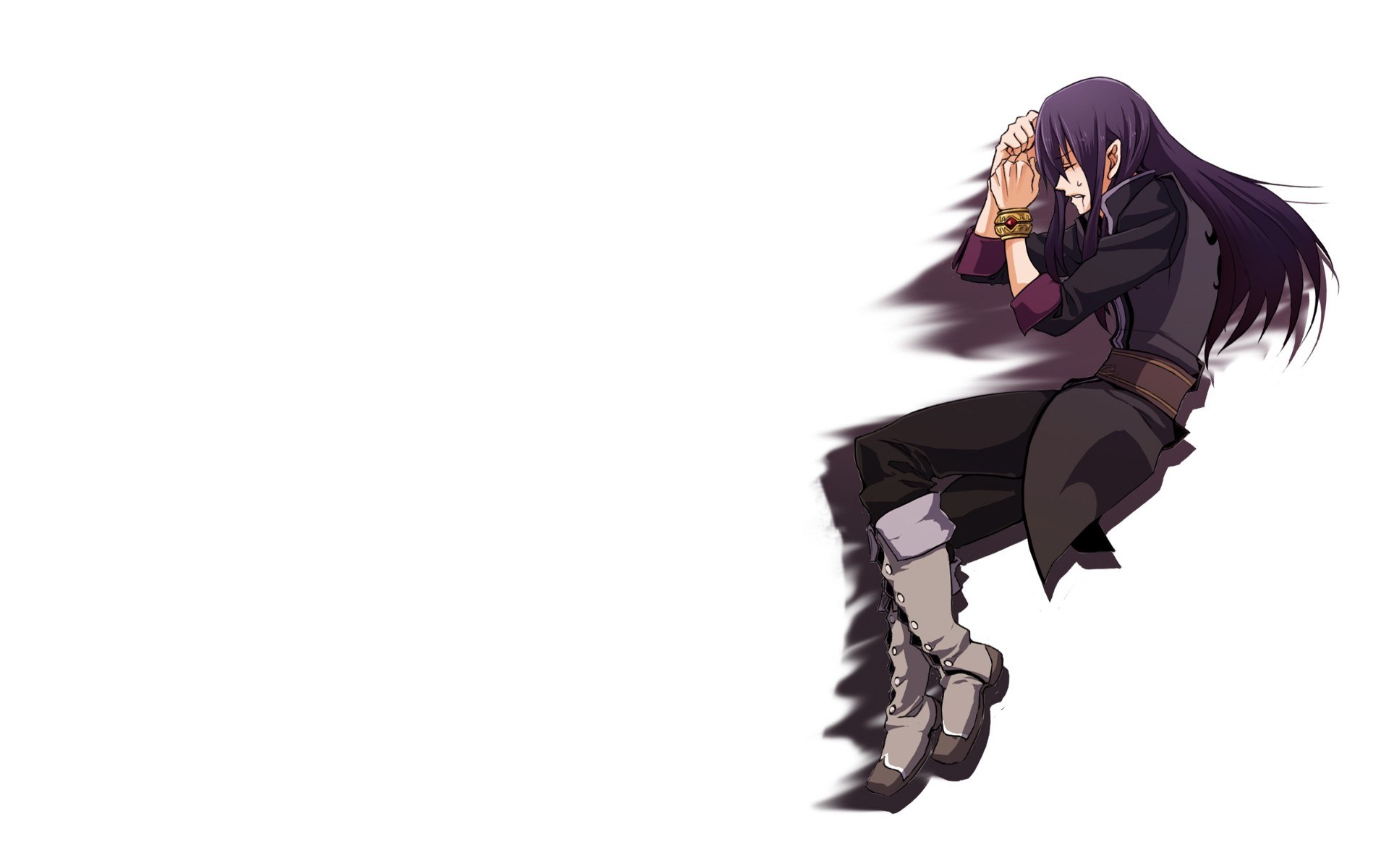 anime character in distress