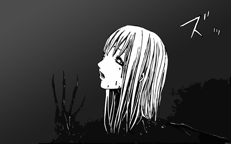 anime character in distress