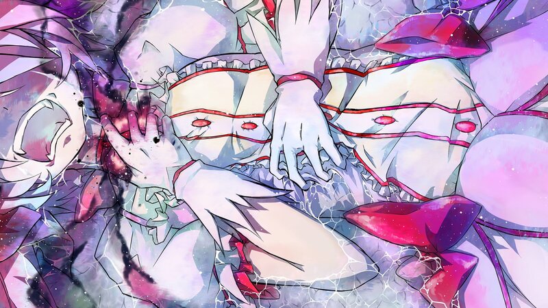 Anime Character in Distress — Purple