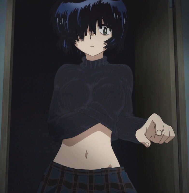anime character in doorway