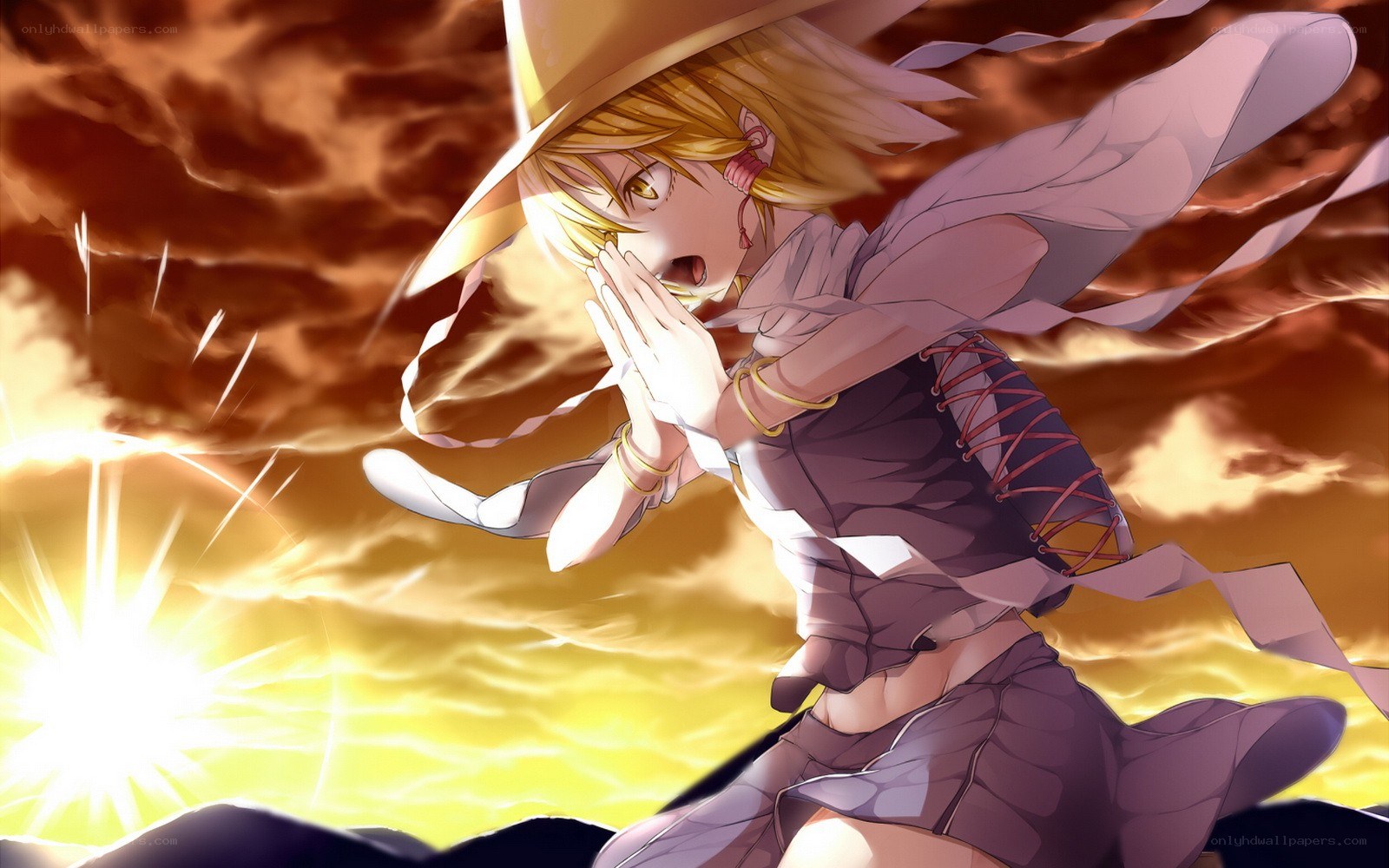 anime character in dramatic pose