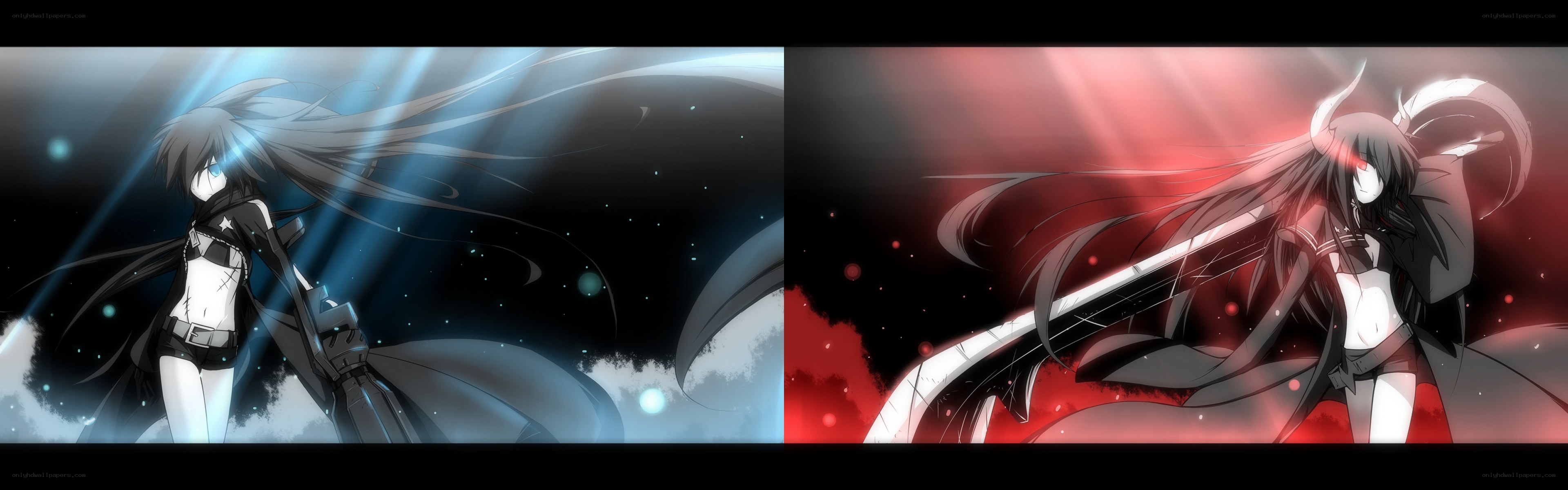 Anime character in dual forms