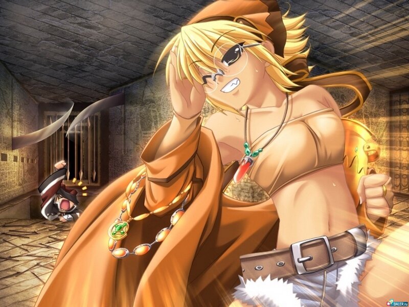 Anime character in dungeon