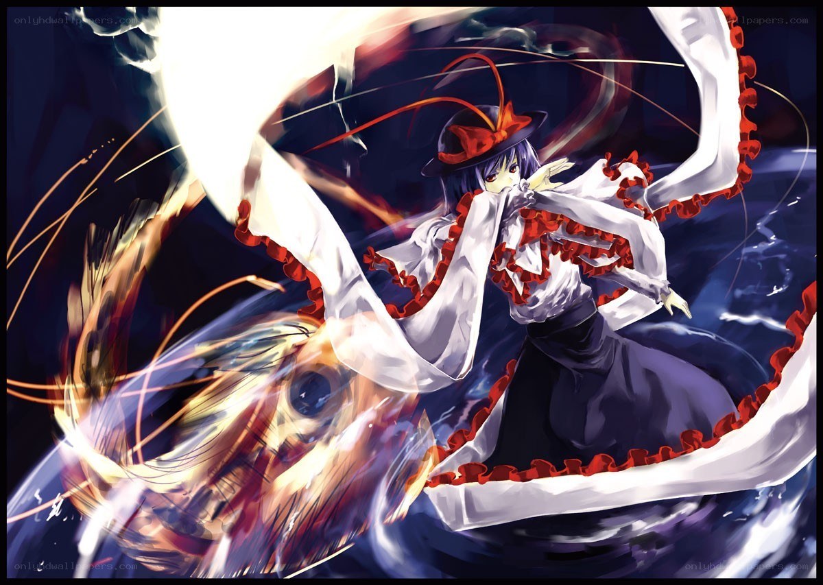 Anime character in dynamic action
