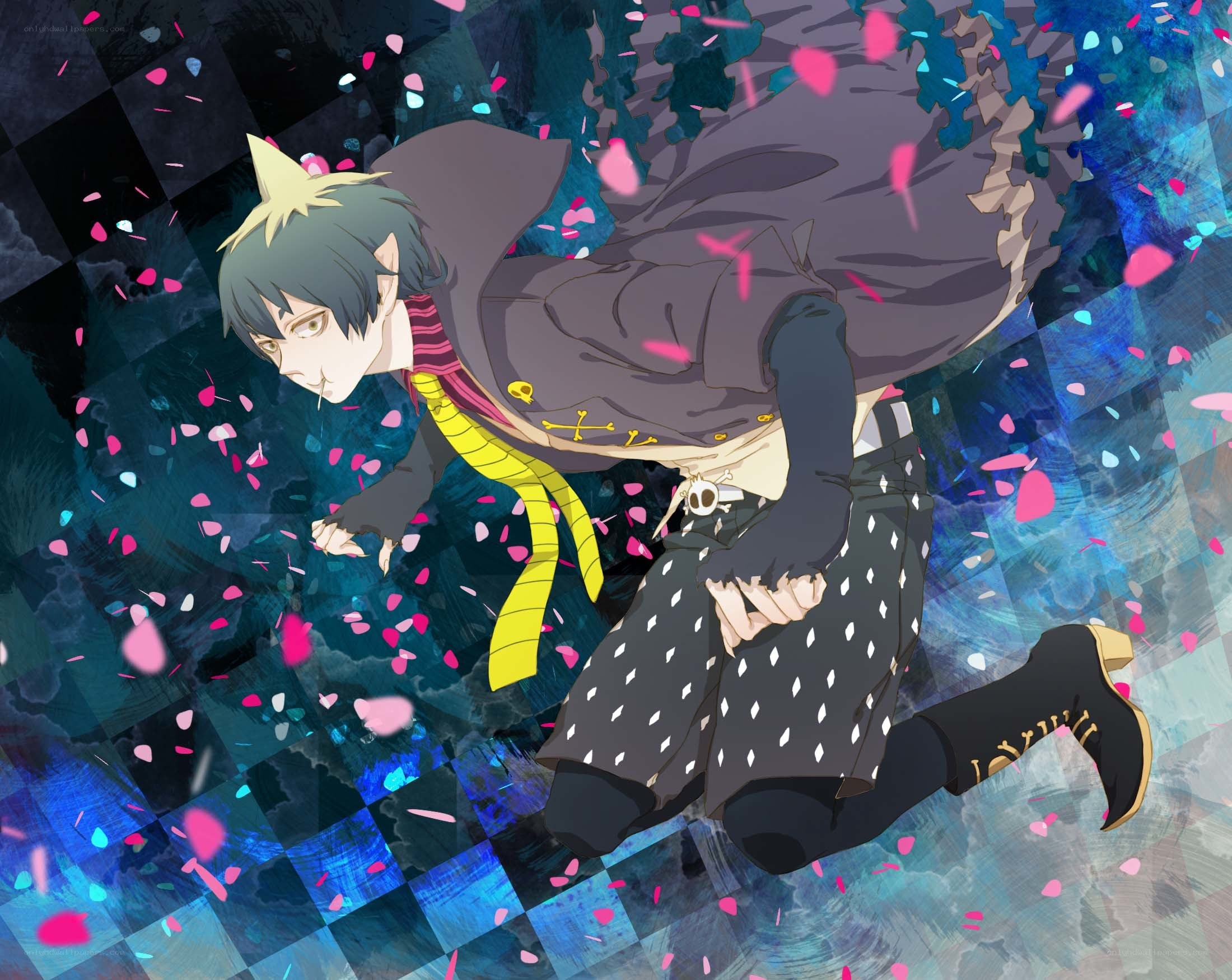 anime character in dynamic pose
