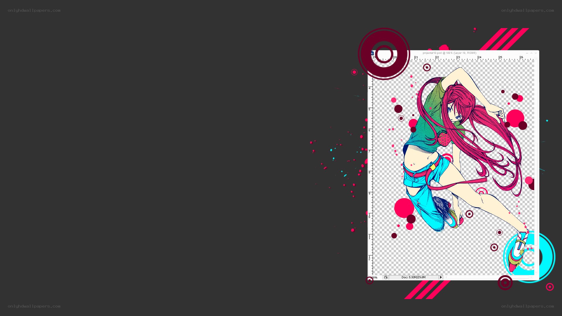 anime character in dynamic pose