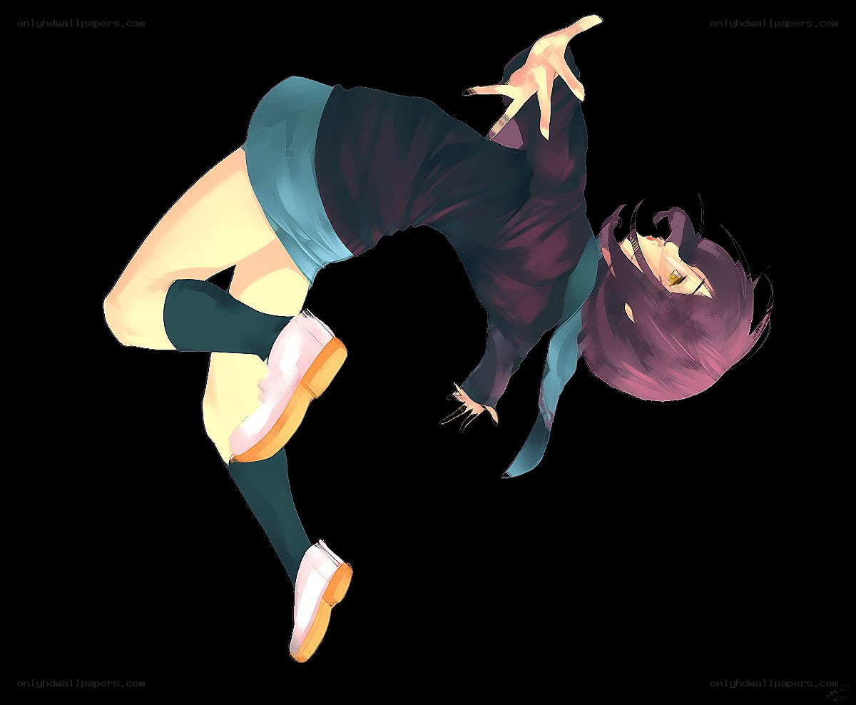 anime character in dynamic pose