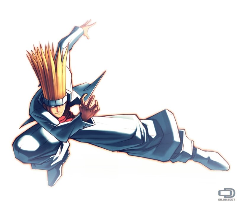 anime character in dynamic pose