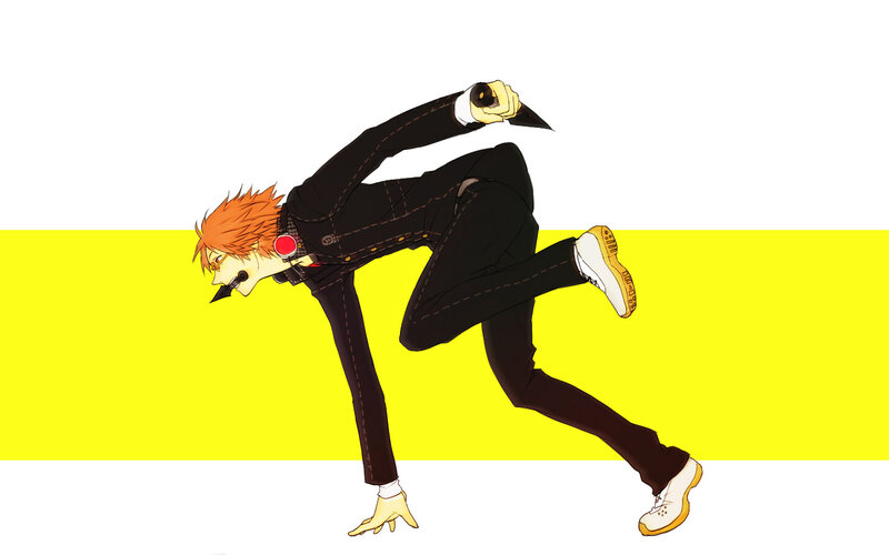 anime character in dynamic pose