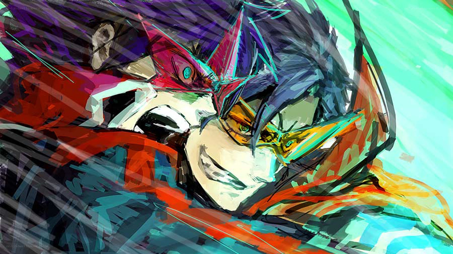 anime character in dynamic pose
