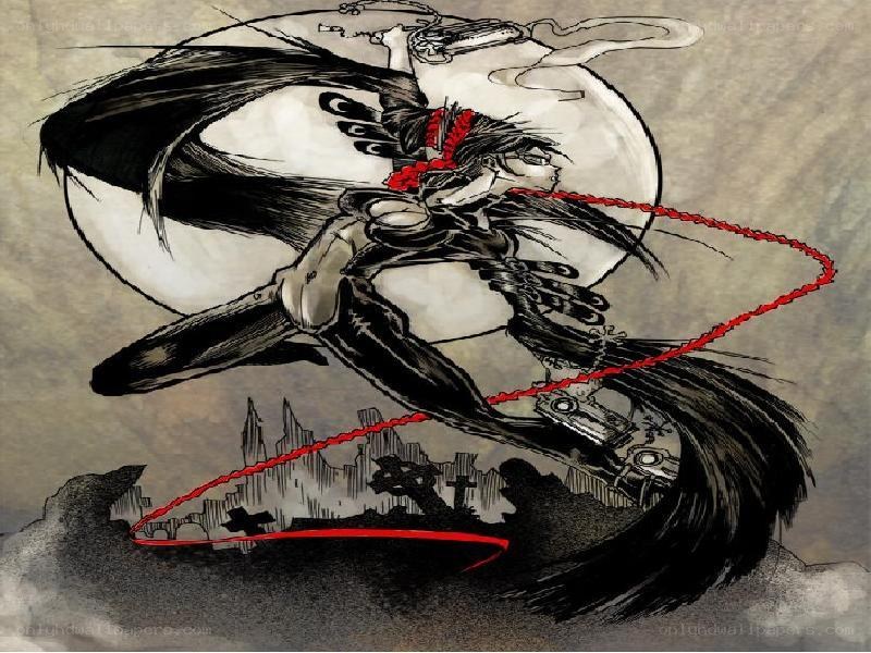 anime character in dynamic pose