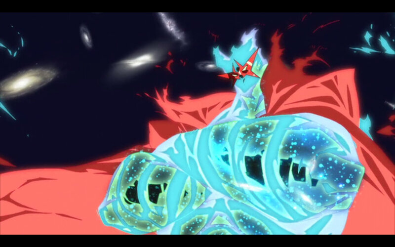anime character in energy armor