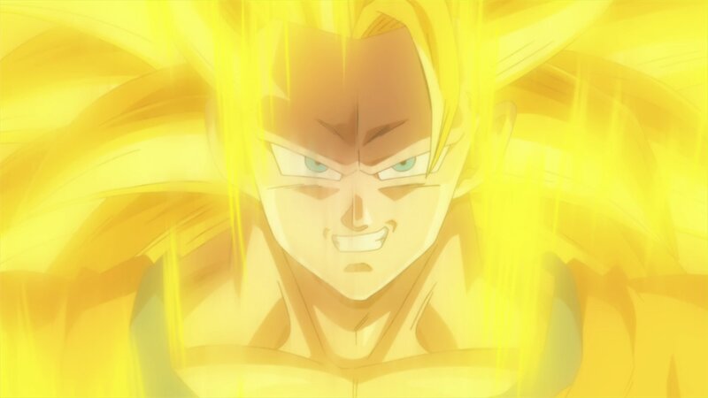 Anime Character in Energy Aura — Yellow