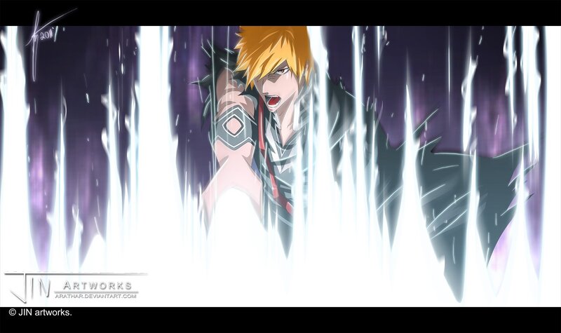 anime character in energy burst