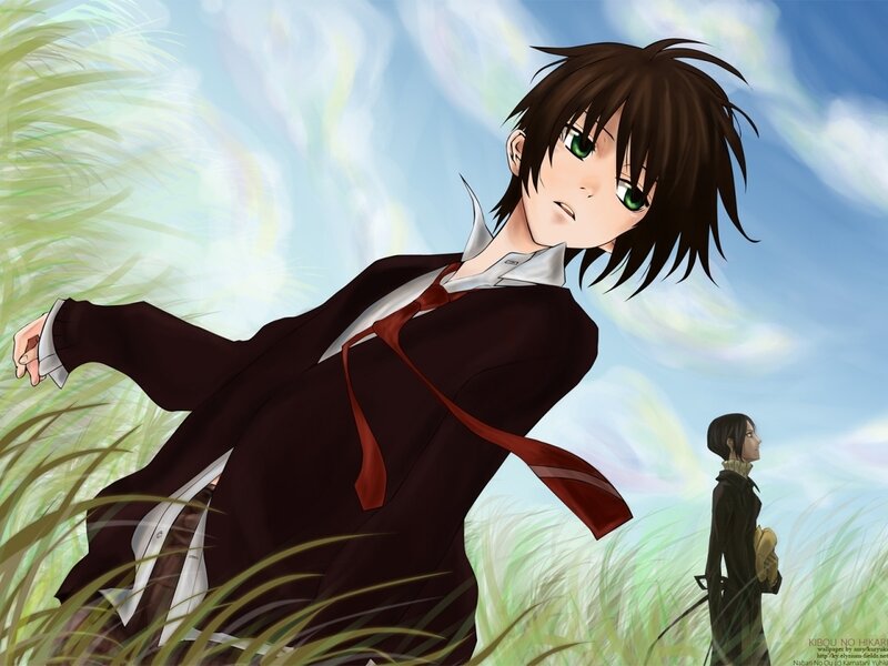 Anime Character in Field — Green