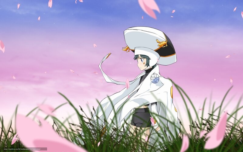 Anime Character in Field — Pink