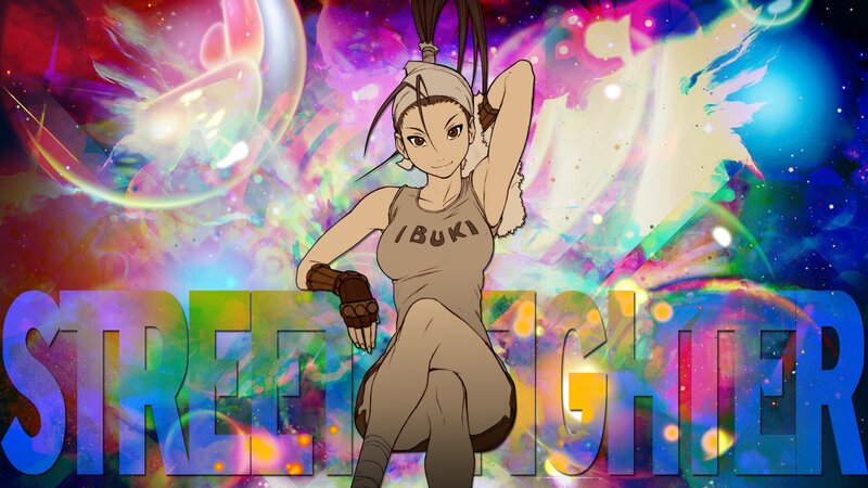 Anime Character in Fighting Pose — Blue