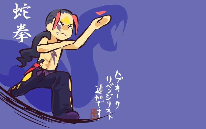 anime character in fighting pose