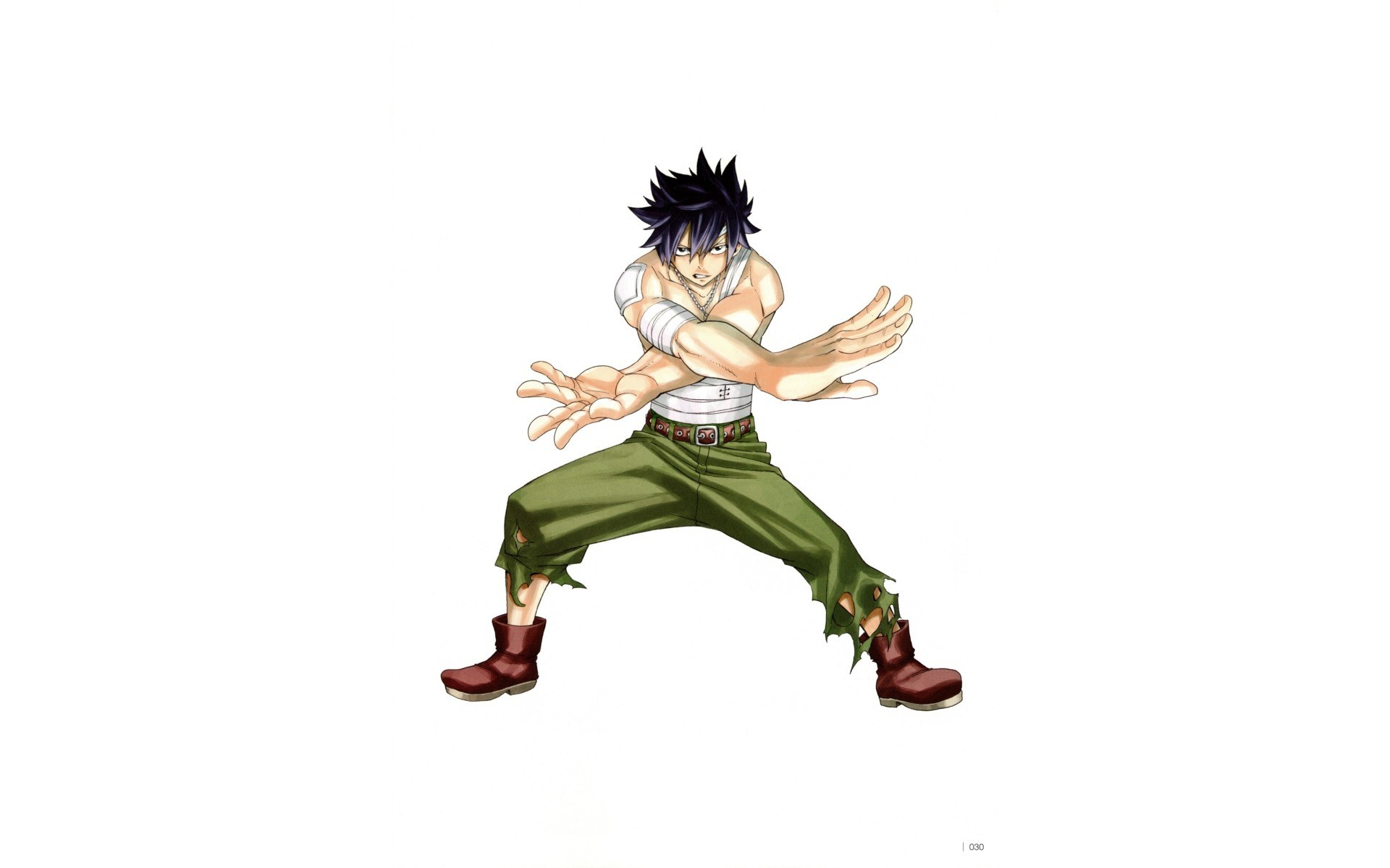 anime character in fighting stance
